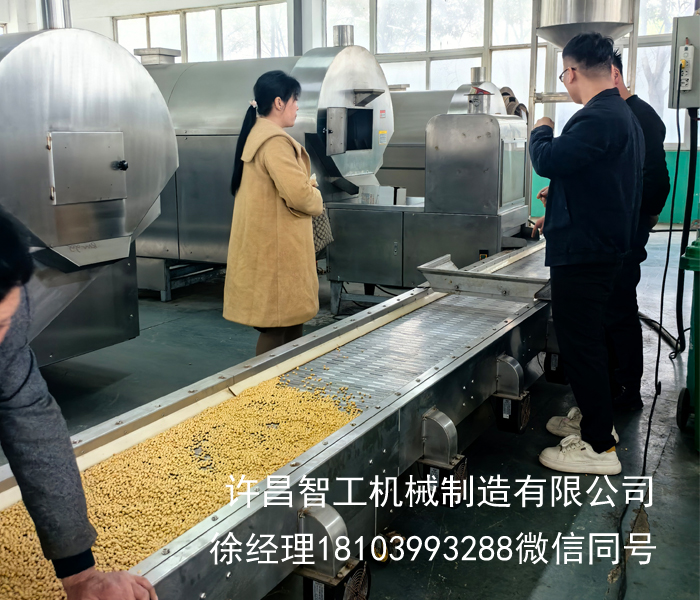 誠邀蒞臨｜全自動炒貨流水線黃豆磨粉試機(jī)現(xiàn)場